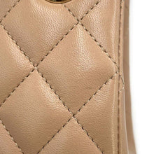 Load image into Gallery viewer, CHANEL Matelasse Chain Bucket Shoulder Bag Beige AS3176 Lambskin
