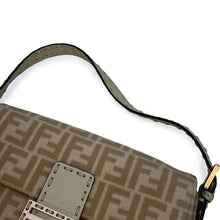 Load image into Gallery viewer, FENDI Baguette 1997 Selleria Handbag Beige 8BR792 Wool  Leather
