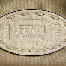 Load image into Gallery viewer, FENDI Baguette 1997 Selleria Handbag Beige 8BR792 Wool  Leather
