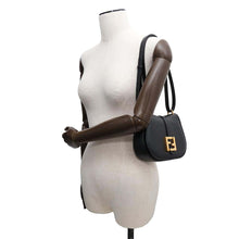 Load image into Gallery viewer, FENDI C&#39;mon Shoulder Bag Black 8BS082 Leather Size Small
