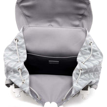 Load image into Gallery viewer, Dior Hit the Road CD Diamond Backpack Gray 1ESBA163CDP PVC Calf Leather Size Large
