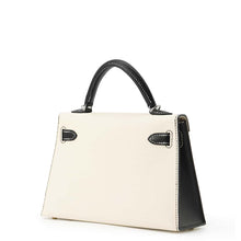 Load image into Gallery viewer, HERMES Mini Kelly Do SPO Black/Craie Epsom
