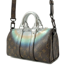 Load image into Gallery viewer, LOUIS VUITTON Keepall Bandouliere Brown/MetalicSilverM23119 Monogram Metalic・Nebula Size 25
