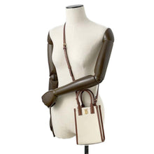 将图像加载到图库查看器中，BURBERRY 2WAYShoulder Bag Ivory/Brown 8052460 Canvas Leather
