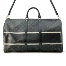 将图像加载到图库查看器中，LOUIS VUITTON Fragment Collaboration Keepall Bandouliere Noir M43413 Monogram Eclipse Size 45
