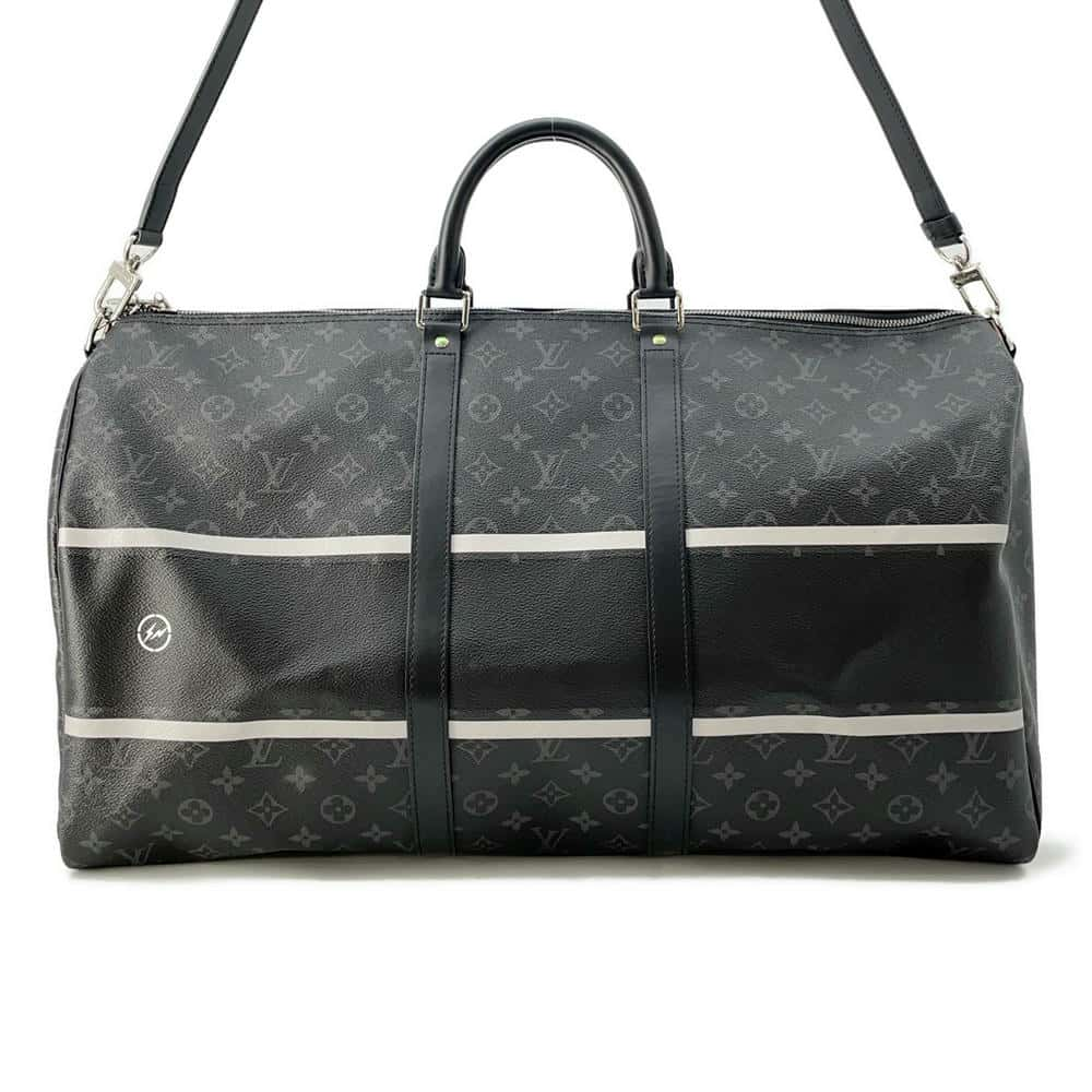 LOUIS VUITTON Fragment Collaboration Keepall Bandouliere Noir M43413 Monogram Eclipse Size 45