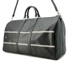 将图像加载到图库查看器中，LOUIS VUITTON Fragment Collaboration Keepall Bandouliere Noir M43413 Monogram Eclipse Size 45
