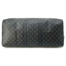 将图像加载到图库查看器中，LOUIS VUITTON Fragment Collaboration Keepall Bandouliere Noir M43413 Monogram Eclipse Size 45
