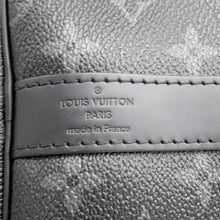 将图像加载到图库查看器中，LOUIS VUITTON Fragment Collaboration Keepall Bandouliere Noir M43413 Monogram Eclipse Size 45
