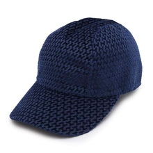 Load image into Gallery viewer, HERMES Cap &quot;Davis&quot; Velvet Size 58 Blue Fonce Cotton100%
