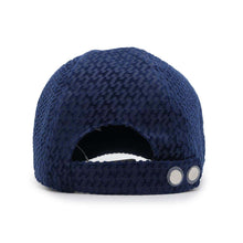 Load image into Gallery viewer, HERMES Cap &quot;Davis&quot; Velvet Size 58 Blue Fonce Cotton100%
