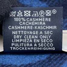 将图像加载到图库查看器中，HERMES CashmereScarf &quot;Any Mole&quot; Marine/Blue Turquin Cashmere100%
