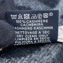 将图像加载到图库查看器中，HERMES CashmereScarf &quot;Any Mole&quot; FlannelGray/Black Cashmere100%
