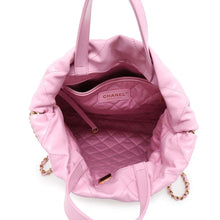 Load image into Gallery viewer, CHANEL CHANEL22 Backpack Pink AS3859 Shiny Calf Leather Size Small
