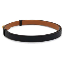 Load image into Gallery viewer, HERMES Kelly Belt Size Belt width 0.7 &quot; Black Epsom
