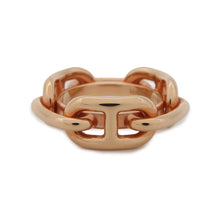 将图像加载到图库查看器中，HERMES Legato Chaine d&#39;Ancre Scarf Ring Pink Gold Metal Size 90
