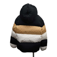 将图像加载到图库查看器中，LOUIS VUITTON down jacket Size 42 Noir/Gold/White Nylon52% Polyester28% Silk20%
