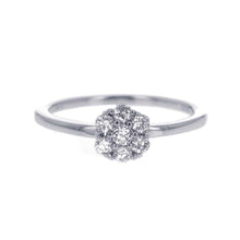 Load image into Gallery viewer, Ponte Vecchio 7DP Ring Size #10 18K White Gold
