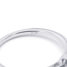 将图像加载到图库查看器中，Ponte Vecchio 7DP Ring Size #10 18K White Gold
