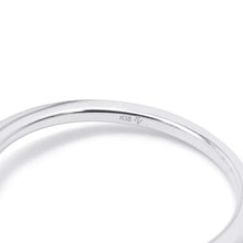 将图像加载到图库查看器中，Ponte Vecchio 7DP Ring Size #10 18K White Gold
