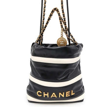 Load image into Gallery viewer, CHANEL CHANEL22 Handbag Black/White AS3980 Calf Leather Size Mini
