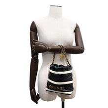 Load image into Gallery viewer, CHANEL CHANEL22 Handbag Black/White AS3980 Calf Leather Size Mini
