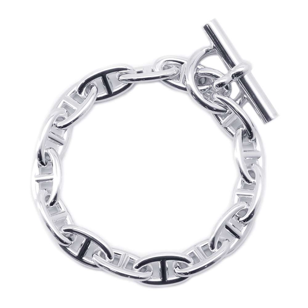 HERMES Chaine d'Ancre Bracelet 15 frames Size GM SV925