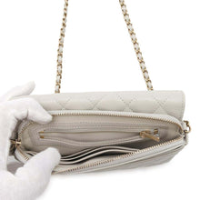 Load image into Gallery viewer, CHANEL Matelasse Flap ChainShoulder Phone Pouch Gray AP2096 Caviar Leather
