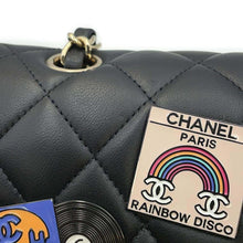 Load image into Gallery viewer, CHANEL Matelasse W Flap Chain Shoulder 24 Year Cruise Black A01112 Lambskin Size 25
