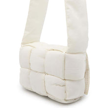 将图像加载到图库查看器中，Bottega Veneta Candy Cassette Padded ShoulderPouch White 691018 Nylon
