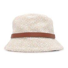 Load image into Gallery viewer, LOEWE Anagram jacquard bucket hat Size 57 Ecru/Soft White K820HB1X41 Cotton94% Polyester6%
