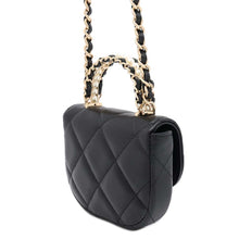 Load image into Gallery viewer, CHANEL Mini Mini Matelasse Top Handle ChainShoulder Black Lambskin
