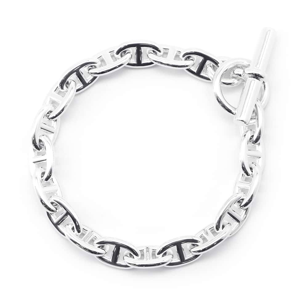 HERMES Chaine d'Ancre Bracelet 19 frames Size MM SV925