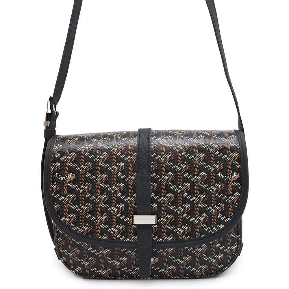 GOYARD Belvedere BlackBELVE3PMLTY01CG01P PVC Coated Canvas Leather Size PM