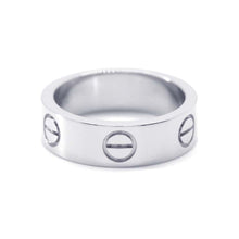 将图像加载到图库查看器中，CARTIER Love Ring Size 50/#10 18K White Gold
