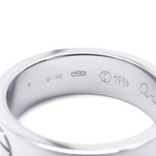 将图像加载到图库查看器中，CARTIER Love Ring Size 50/#10 18K White Gold
