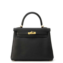 Load image into Gallery viewer, HERMES Kelly Retourne Black Togo Leather Size 25
