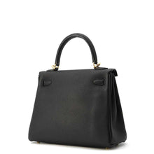 Load image into Gallery viewer, HERMES Kelly Retourne Black Togo Leather Size 25
