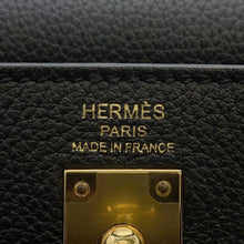 Load image into Gallery viewer, HERMES Kelly Retourne Black Togo Leather Size 25
