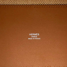 将图像加载到图库查看器中，HERMES H Ambie Gold Toile H Swift Leather Size PM
