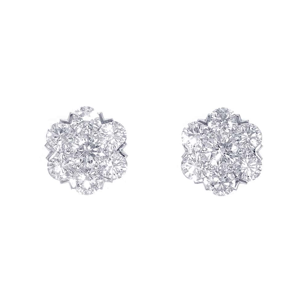 Van Cleef & Arpels Fleurette EarringsVCARP9X800 18K White Gold