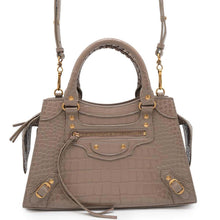 将图像加载到图库查看器中，BALENCIAGA Neo Classic City Small Beige638521 Embossed Leather
