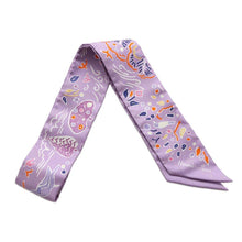 将图像加载到图库查看器中，HERMES Twilly Isola Di Primavera Spring Island Lilas/Orange/Jaune Silk100%
