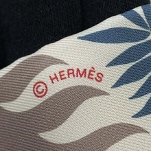 将图像加载到图库查看器中，HERMES Attracted by the charm of Twilly Orpheus Etoupe/Cream/Vert H063702S Silk100%
