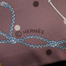 将图像加载到图库查看器中，HERMES Twilly LES CLES A POIS Marron/Grease/Multicolor H063871S Silk100%
