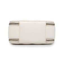 Load image into Gallery viewer, CHANEL Matelasse Top Handle Vanity Bag White AP2920 Shiny Calf Leather
