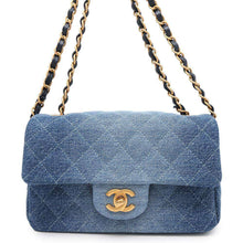 Load image into Gallery viewer, CHANEL Mini Matelasse ChainShoulder Bag Blue A69900 Denim Size 20
