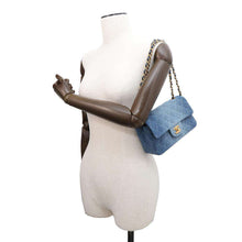 Load image into Gallery viewer, CHANEL Mini Matelasse ChainShoulder Bag Blue A69900 Denim Size 20
