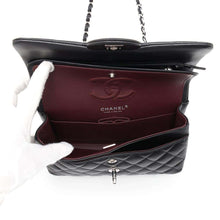 Load image into Gallery viewer, CHANEL Matelasse W flap ChainShoulder BlackA01113 Lambskin Size 23
