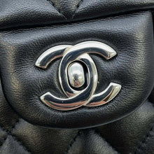 Load image into Gallery viewer, CHANEL Matelasse W flap ChainShoulder BlackA01113 Lambskin Size 23
